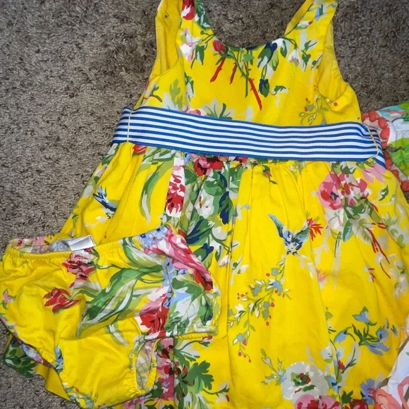 12 month toddler girls spring/summer dress bundle | 3 pieces total - Picture 2 of 16